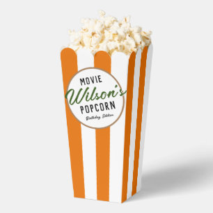 Orange Fall Special Event Movie Night Popcorn Geschenkschachtel