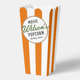 Orange Fall Special Event Movie Night Popcorn Geschenkschachtel