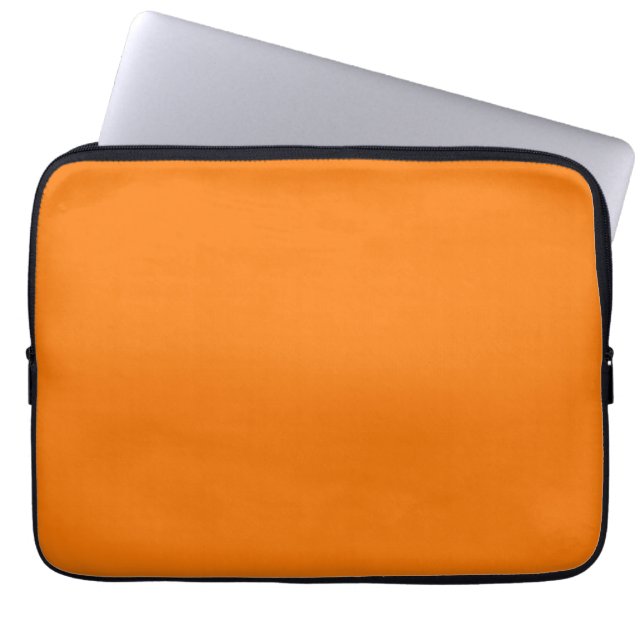 Orange Farbe Laptopschutzhülle (Vorderseite)