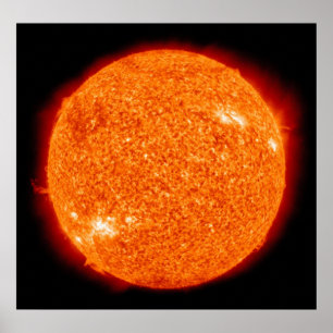 Orange Feuer des Sun Poster