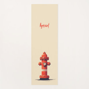 Orange Fire Hydrant Yogamatte