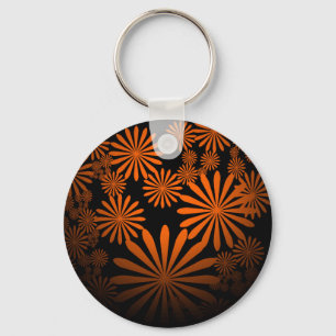 Orange Fireworks Schlüsselanhänger
