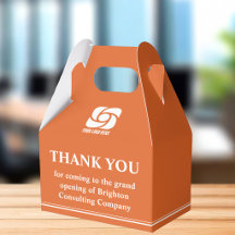 Orange Firmenlogo Geschäft Großeröffnung