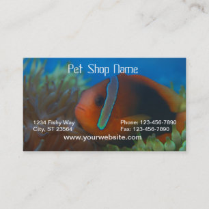 Orange Fish Business Card Visitenkarte