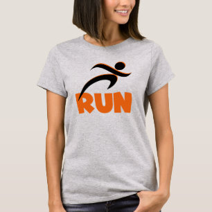 Orange-Fitness ausführen T-Shirt