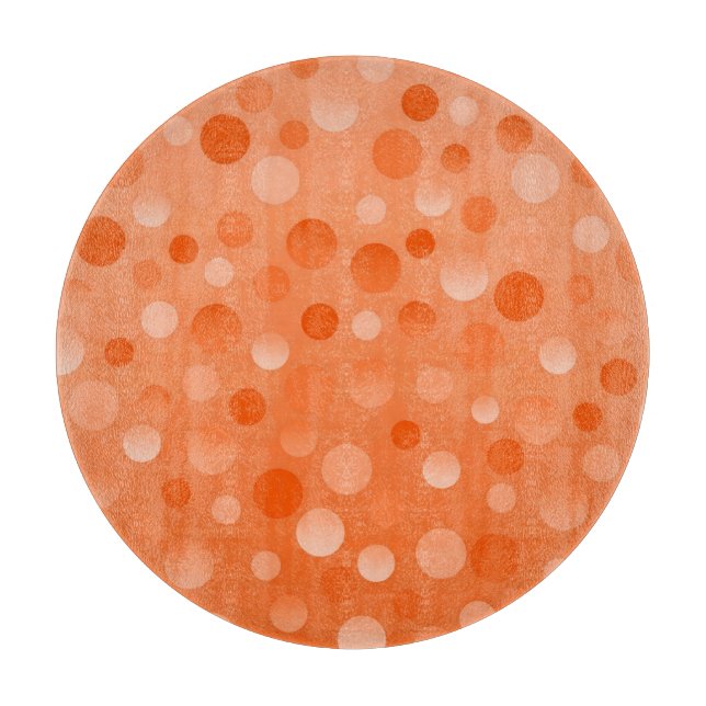 Orange Fizz Schneidbrett rund Schneidebrett (Vorderseite)