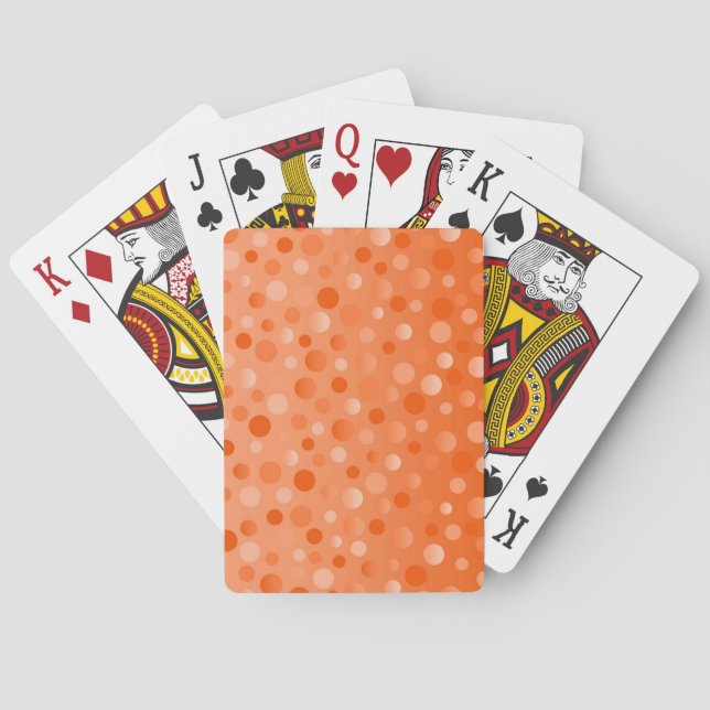 Orange Fizz spielt Karten vertikal Spielkarten (Rückseite)