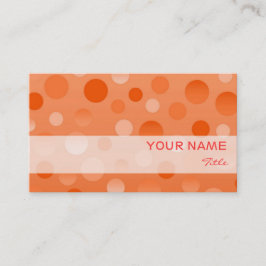 Orange Fizz Visitenkartenvorlage Visitenkarte