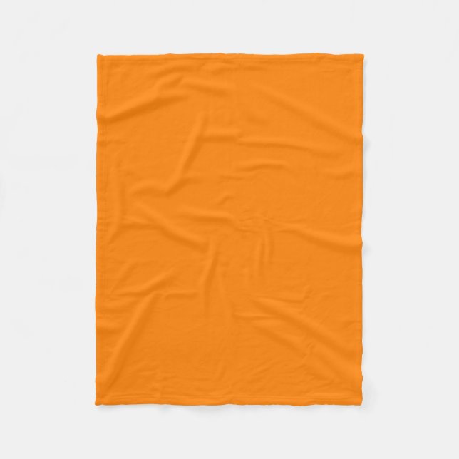 Orange Fleecedecke (Vorderseite)