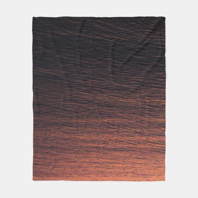 Orange Fleecedecke (Vorderseite)