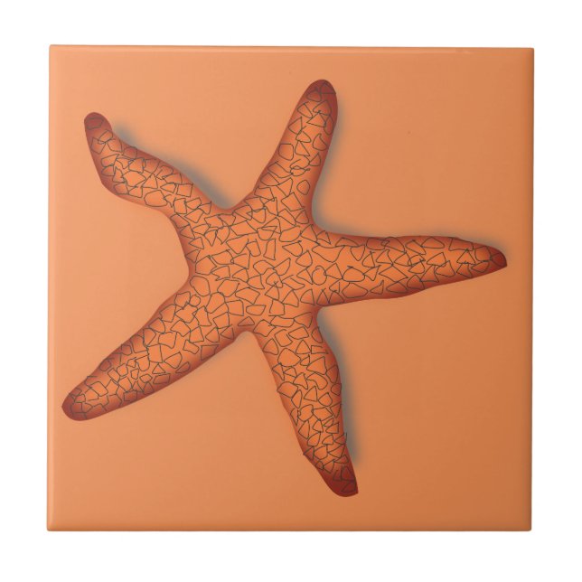 Orange Fliese (Vorderseite)