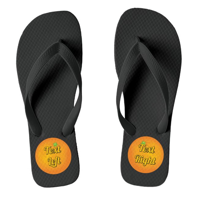 Orange Flip Flops (Fußbett)