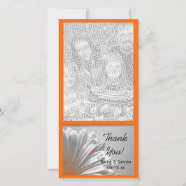 Orange Floral Faits saillants Merci Mariage