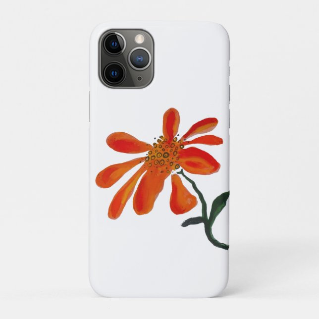 Orange flower by Lydia's Art Sangria Case-Mate iPhone Hülle (Rückseite)