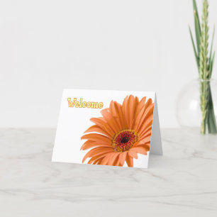 Orange Flower Employé Bienvenue à la carte d'équip