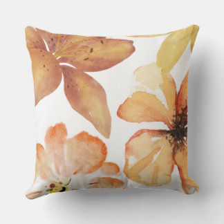 Orange flower kissen