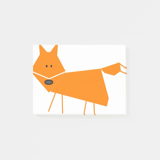 Orange Fox Post-it Klebezettel (Vorderseite)