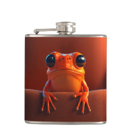 Orange Frog Flachmann