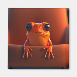 Orange Frog Magnet
