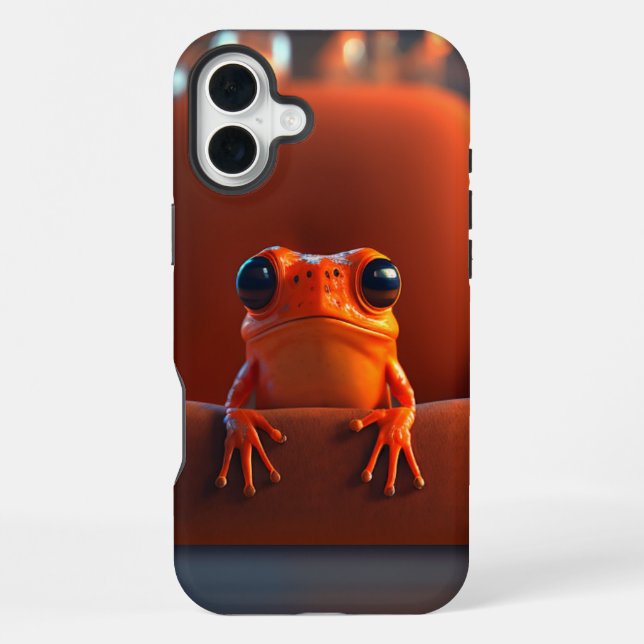 Orange Frog Phone Case iPhone 16 Plus Hülle (Rückseite)