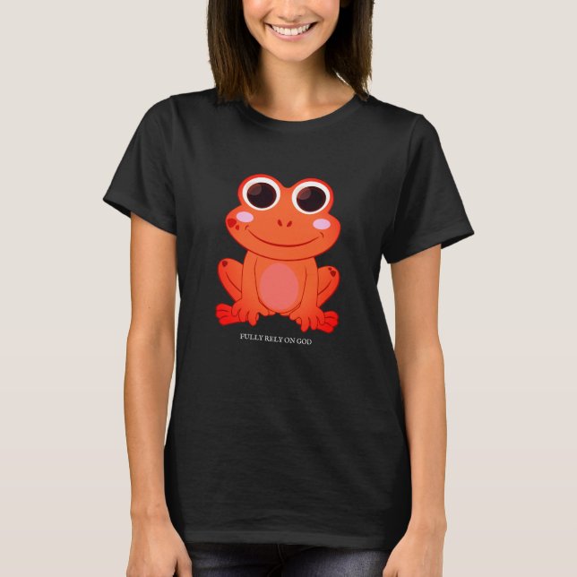 Orange Frosch T - Shirt (Vorderseite)