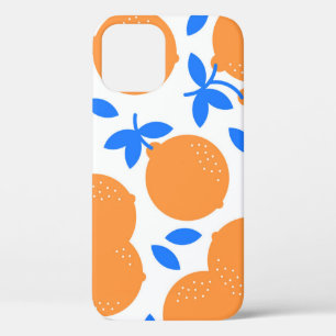 Orange Fruit: Exquisite blauweiße Muster. Case-Mate iPhone Hülle