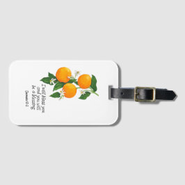 Orange Fruit Genesis 12:2 Gepäckanhänger