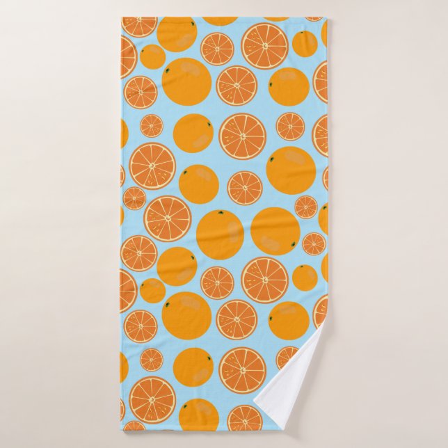 Orange Fruit Pattern Badehandtuch (Badehandtuch)