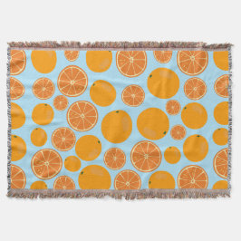 Orange Fruit Pattern Decke
