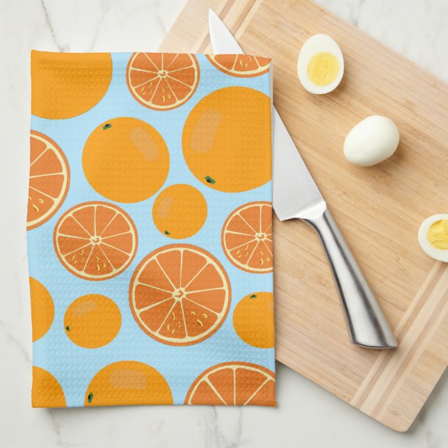 Orange Fruit Pattern Geschirrtuch (Viertel Falte)