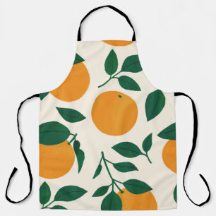 Orange Fruit Pattern Illustration Schürze