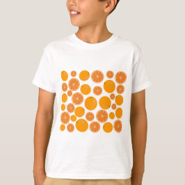 Orange Fruit Pattern T-Shirt