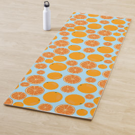 Orange Fruit Pattern Yogamatte