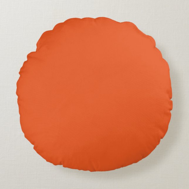 Orange Fruit Rundes Kissen (Vorderseite)