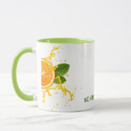 Orange Fruit Slice Coffee Tasse