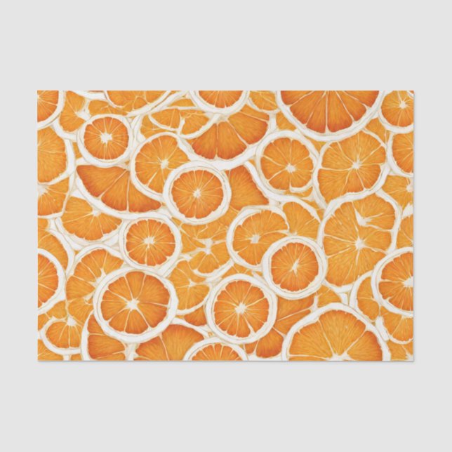 Orange Fruit Slices Seidenpapier (Vorderseite)