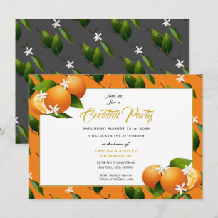 Orange Fruit Summer Party Einladung