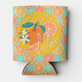 Orange Fruity Birthday Blue Dosenkühler