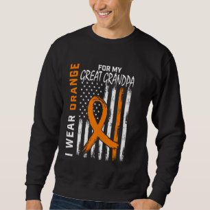 Orange für den großen Opa Multiple Sklerose-Bewuss Sweatshirt