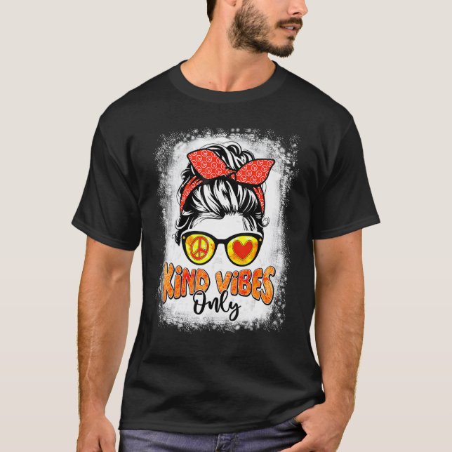 Orange für Frauen Geselligkeit Bun Kind vibriert n T-Shirt (Vorderseite)