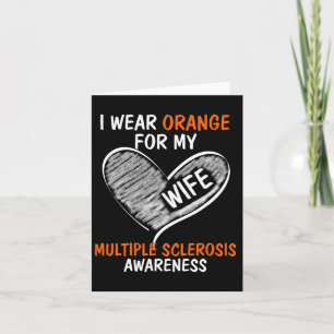 Orange für meine Ehefrau tragen Karte