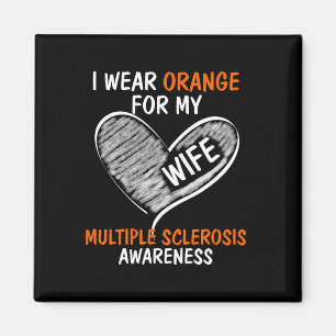 Orange für meine Ehefrau tragen Magnet