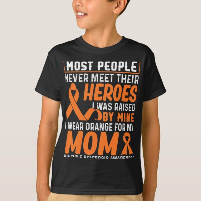 Orange für meine Mama Multiple Sklerose Awarenes t T-Shirt (Vorderseite)