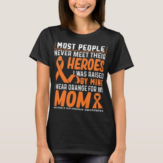 Orange für meine Mama Multiple Sklerose Awarenes t T-Shirt (Vorderseite)
