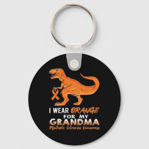 Orange für meine Oma Dinosaurier Multiple Skler tr Schlüsselanhänger