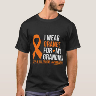 Orange für meine Oma Multiple Sklerose tragen Frau T-Shirt