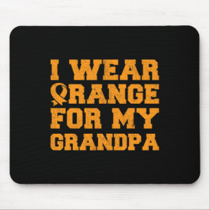 Orange für meine Opa Leukämie Sensibilisierungskam Mousepad