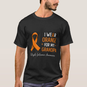 Orange für meine Opa Multiple Sklerose Awar tragen T-Shirt