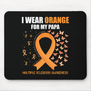 Orange für meine Papa-Multiple Sklerose Awarene tr Mousepad
