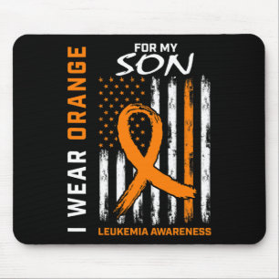 Orange für meine Sohn Leukämie Bewusstsein Amerika Mousepad